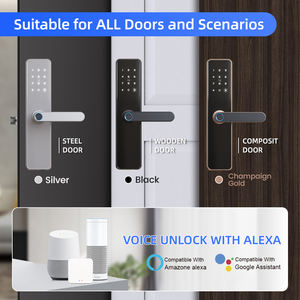 Lcostar güvenlik su geçirmez düşük fiyat uzaktan parmak izi dijital tuş kod akıllı kilit kapı beyaz ile Nfc/bluetooth - Product Image 4