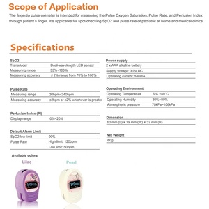 Promotion de la meilleure qualité Performance précise spécialement conçu <span class=keywords><strong>pour</strong></span> la pédicure enfants bébé oxymètre de pouls du bout des doigts - Product Image 3