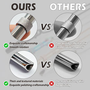 Хит продаж: Модное универсальное длинное ожерелье-подвеска из нержавеющей стали с золотым покрытием для медитации, успокоения и снятия стресса - Product Image 6