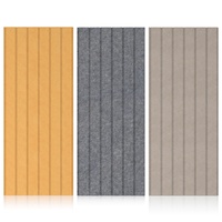 Panneaux acoustiques muraux en feutre RPET en gros, auto-adhésifs, en fibres de polyester recyclées, isolation phonique, carreaux muraux, décoration de bureau