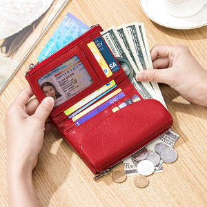AndoBag Short <b>Wallets</b> for Women Genuine Cow Leather Fashion Coin Purse <b>Card</b> <b>Holder</b> Triflod Female <b>Wallet</b> 3033 - Product Image 4