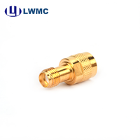Adaptateur de connexion double interface aérospatiale 50 ohms personnalisé en usine, compatible SMA(Q) mâle vers SMA femelle, version améliorée LWMC