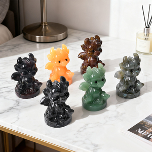 Sculpture de vache en cristal de haute qualité, en cristal mélangé, pour la décoration intérieure - Product Image 2