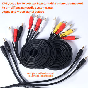 <span class=keywords><strong>Cable</strong></span> de Audio Dual <span class=keywords><strong>RCA</strong></span> <span class=keywords><strong>Plug</strong></span> 3,5 <span class=keywords><strong>Macho</strong></span>-<span class=keywords><strong>Hembra</strong></span> Extensión de auriculares Conexión de DVD Amplificador de TV 4K <span class=keywords><strong>Cable</strong></span> de audiófilo de cobre puro - Product Image 2