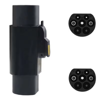 TARY tipe 2 GBT EV steker konverter efisien Charge Adapter IEC tipe 2 untuk GB/T 32A untuk kendaraan listrik