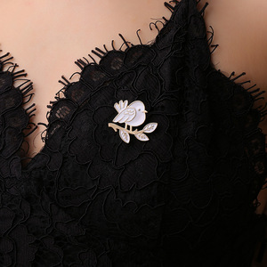 <span class=keywords><strong>Broche</strong></span> Mignonne en Perles <span class=keywords><strong>Agneau</strong></span> Mouton pour Femme, Épingle de Corsage de Luxe en Forme de Chèvre - Product Image 6