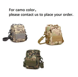 Sac banane tactique camouflage imperméable pour homme, sac à bandoulière unique, petit rangement suspendu à fermeture éclair pour les voyages en plein air - Product Image 6