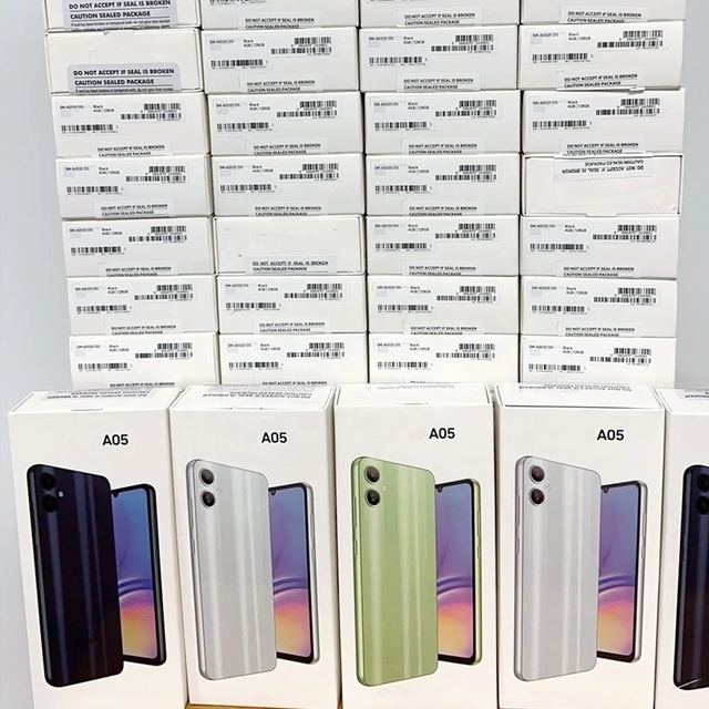 Global Version Dual SIM A05 Mobile Phone 64GB 6.7inch Smartphone Original Unlocked Android Cellphone Wholesale A05S A15 A14
