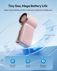 พัดลมพกพาขนาดเล็กแบบชาร์จไฟได้ผ่านพอร์ต USB พร้อมโลโก้สั่งทำ โรงงานขายส่งโดยตรง - Product Image 3