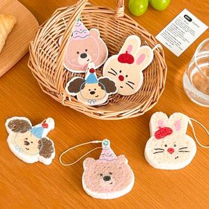 Éponge de nettoyage de cuisine absorbante écologique personnalisée en cellulose et coton de pulpe de bois, très vendue - Product Image 5