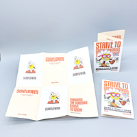 A5 2 plis trifold Brochure Design Digital Print Service Flyer Pamphlet Courier Leaflet Holder Business Paperboard Printing