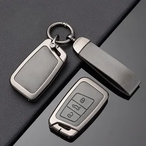 Guscio Protettivo in Lega di Zinco per Chiave Telecomando Auto <span class=keywords><strong>Skoda</strong></span> <span class=keywords><strong>Kodiaq</strong></span>, Portachiavi con Fibbia, <span class=keywords><strong>Accessori</strong></span> Keyless - Product Image 4