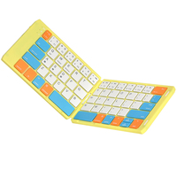 Clavier BT pliable Clavier portable sans fil avec support Rechargeable pleine grandeur Ultra Compatible Android Windows LAPTOP