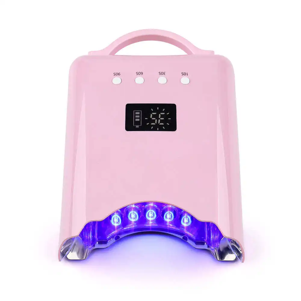2022 New Gradient Color Nail Dryer 78W Rechargeable Best pro LED Nail UV Dryer Lamps Cordless UV Led Nail Lamp