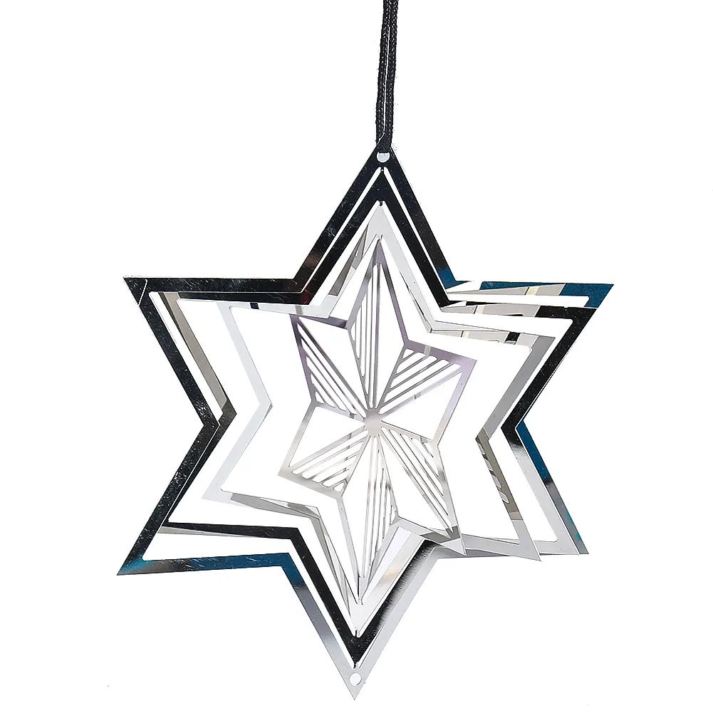 Six-pointed star steel sheet regular geometry can be rotated inside the outdoor garden decoration