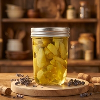 Vente en gros de pots en verre Mason de 250 ml avec couvercle, pots de conserve de 8 oz avec couvercles hermétiques en verre pour confiture, bonbons, lait