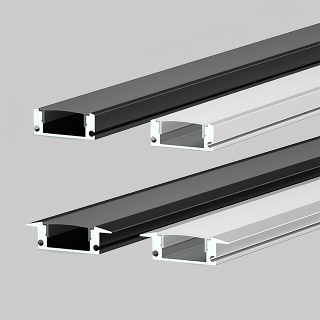 17*7mm Recessed/Surface Led Aluminum Profiles Aluminium Channel LED Light Diffuser for LED Strip Lights Cabinet