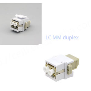 LC Multimode Duplex Fibre Optique Keystone Veste Coupleur Adaptateur Intérieur Extérieur Utilisation 4G 3G Réseaux Wi-Fi - Product Image 4