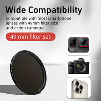 Filtre polarisant circulaire 49mm et filtre de protection UV et ensemble d'adaptateurs annulaires Jeu de filtres HD CPL/UV pour objectif d'appareil photo Insta360 Ace Pro