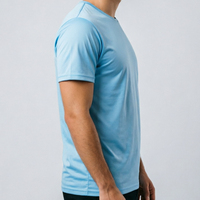 Großhandel Bedruckte Vlies-T-Shirts 100% Polyester Schnelltrocknend Kurzarm Lässig Regular Fit Individuelle Größe Farbe Logo Blanko-Shirts