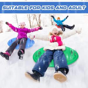 Lenwen 25 pollici Heavy Duty eco-friendly esterno in plastica piattino da neve slitta <span class=keywords><strong>UFO</strong></span> Design per adulti inverno freddo sport - Product Image 4