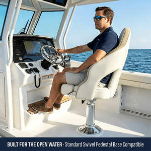 Deluxe Pro High Back Waterproof Marine <strong>Boat</strong> <strong>Seats</strong> Pontoon Captains Universal Flip-up Bucket <strong>Boat</strong> <strong>Seats</strong> - Product Image 6