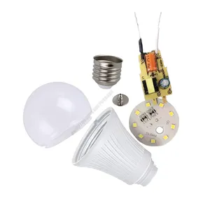 Venta al por mayor residencial Lampada bombilla Led Focos de lámpara 3W 5W 7W 9W 12W 15W 18W 24W E27 B22 bombillas de luz de materia prima bombillas Led