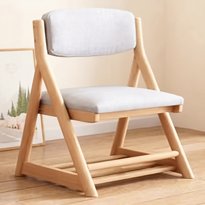 Chaise de salon moderne en bois, dossier solide, design ergonomique, style scandinave, mobilier pour la maison - Product Image 1
