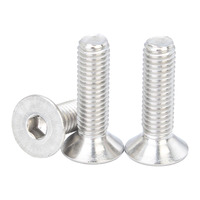 DIN7991 acier inoxydable 304 M5 10mm vis à métaux à tête fraisée plate à empreinte hexagonale