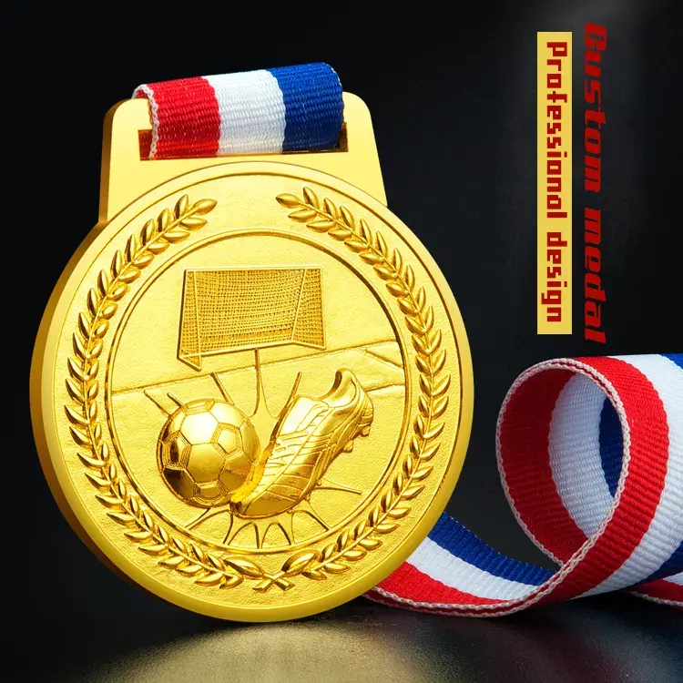 優れた品質のプロフェッショナルデザイン3Dエフェクトスポーツメダルサッカーメダル