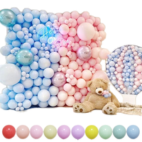 Ballons en latex macaron de 10 pouces, couleurs pastel orange, rose, bleu, vert, jaune, violet, pour décorations de fêtes de Noël, Halloween et Pâques, fabriqués en Chine