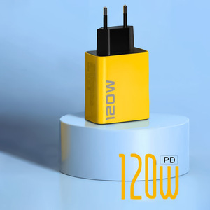 Cargador de Pared Portátil de 120W con Doble USB y Doble Tipo C, Adaptador de Carga Rápida para Teléfono Celular, Compatible con iPhone 16 15 14 13 12 11 Pro Max - Product Image 4