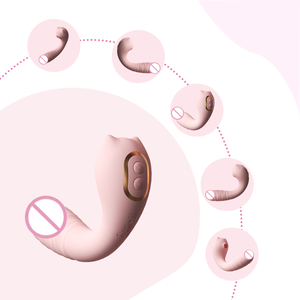 Vibratore Interattivo per Coppie 'Lingxi' con Controllo AI e App, Vibratore <span class=keywords><strong>Rabbit</strong></span> in Silicone per Punto G, Giocattolo Sessuale Femminile USB - Product Image 3