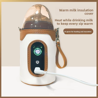 Chauffe-lait USB portable, meilleur chauffe-biberon avec écran numérique, fabriqué avec des matériaux écologiques