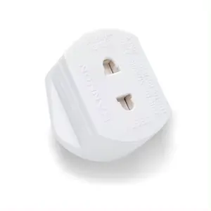 قابس محول الحلاقة فرشاة الأسنان قابس شاحن بريطاني EU 2 Pin To UK 3 Pin Adaptor للحمام 2 إلى 3