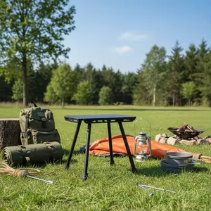Lightweight Folding <strong>Table</strong> Outdoor Camping Tactical Modern Aluminum Ultralight Stool and Compact Portable Folding <strong>Table</strong> - Product Image 4