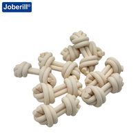 Friandises pour chiens en gros, à base de viande, riches en protéines, sans céréales, en forme d'os noué double, pour une digestion améliorée et des soins bucco-dentaires