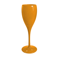 Verre à champagne incassable en plastique coloré personnalisé verres à vin en acrylique de fête