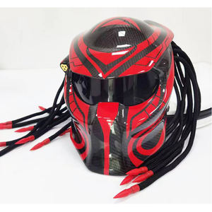 Nouveauté Protection complète <span class=keywords><strong>Film</strong></span> de masque en fibre de carbone Predator Casque intégral en carbone - Product Image 1