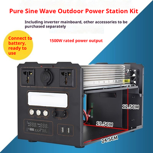 สถานีไฟฟ้าพกพา 300W-3000W อินเวอร์เตอร์คลื่นไซน์บริสุทธิ์ พร้อมระบบแบตเตอรี่ BMS สำหรับตั้งแคมป์กลางแจ้ง ไฟสำรองฉุกเฉิน AC UPS - Product Image 3