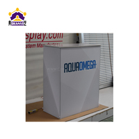 Table d'affichage de salon professionnel Rectangle Pop up Counter Pliable Trade Show Counter Desk Pop up Booth Table avec lumière LED