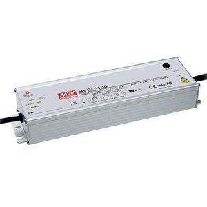 Alimentation LED à courant constant Mean Well HVGC-100 100W 350mA, boîtier métallique, AC/DC configurable - Product Image 1