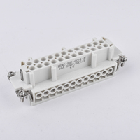 Connecteur robuste série HE à sortie supérieure 24 broches, 16A 500V, borne à vis avec verrouillage simple 500V 16A