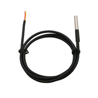 chip asli ip68 tahan air 100% housing probe digital suhu ds18b