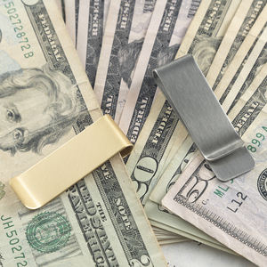 <span class=keywords><strong>Pince</strong></span> à billets en métal avec logo personnalisé de haute qualité pour portefeuille en cuir pour hommes pinces à stylo de bureau d'affaires - Product Image 5