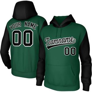 Custom Sweatshirt <b>Pullover</b> Hoodie Personalized Team Name Number Tackle Twill Baseball Apparel <b>Men</b> Adult Unisex - Product Image 1