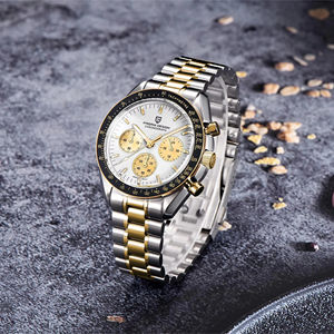 Montre Pagani Design de luxe en or, montre à quartz pour homme, <span class=keywords><strong>date</strong></span> automatique, chronographe de vitesse, cristal saphir AR, montre-bracelet pour homme, nouveauté 2025 - Product Image 3