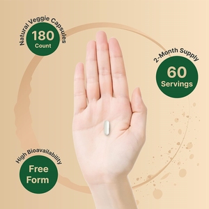 1000mg Reduced Glu-tathione Capsules | Ultra Pure, High Bioavailability Antioxidant for Liver & Skin Health | 180 Vegan Capsules - Product Image 3