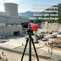 Capteur de mesure laser de précision mm pour la surveillance des déplacements résidentiels dans les régions karstiques, écran 4,3 pouces, alerte de sécurité en cas de cratère géologique, IP66