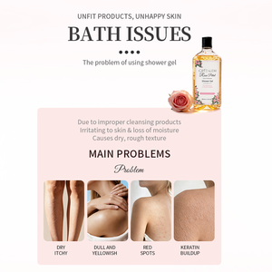 เจลอาบน้ำกลีบกุหลาบกรีนเลม บลูม บาธ ไวท์เทนนิ่ง นอริชชิ่ง บับเบิ้ล ขนาดปกติ แบรนด์ส่วนตัว - Product Image 5
